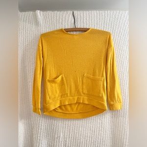 R+R Mustard Long Sleeve Shirt.     Kids Size- S (6-7)